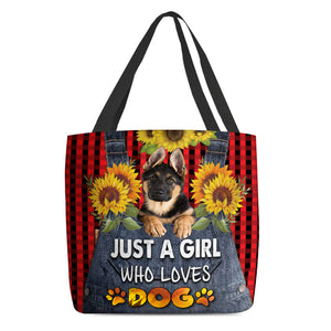 German Shepherd 2-Just A Girl Who Loves Dog Tote Bag