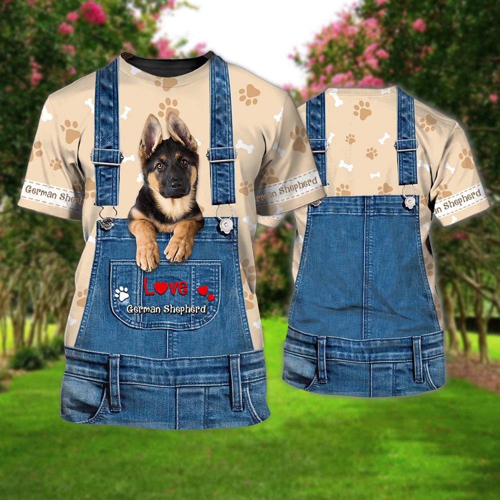 Love German Shepherd Cute Unisex T-shirt