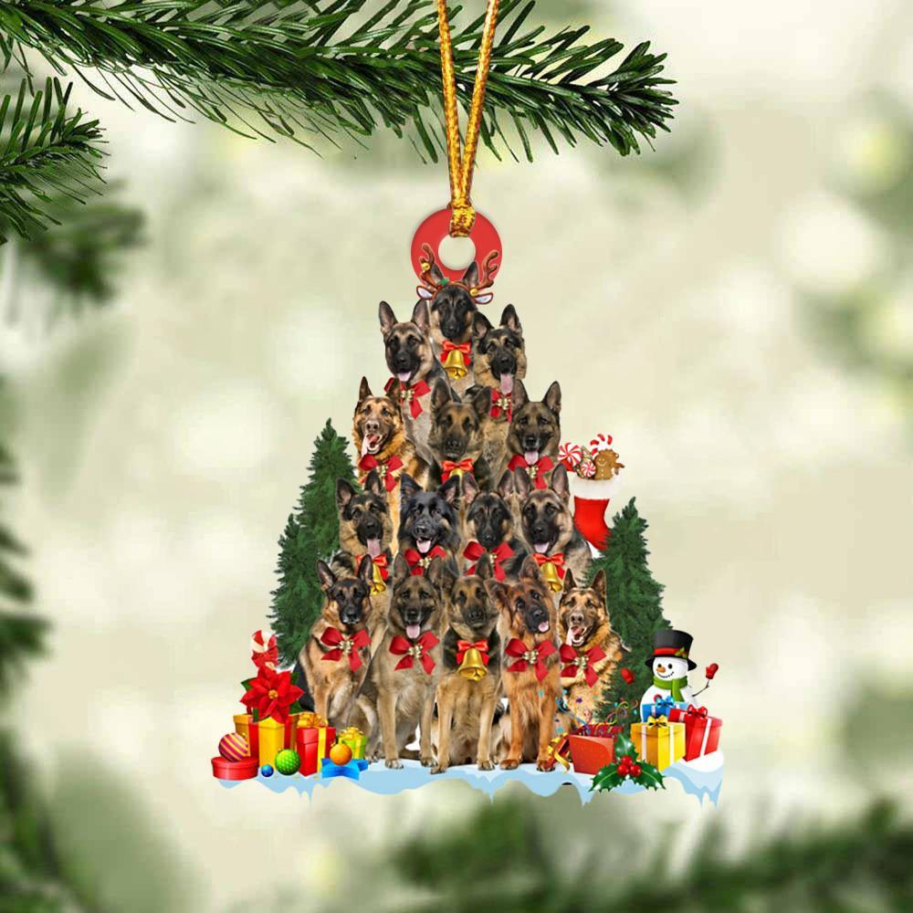 German Shepherd-Dog Christmas Tree Ornament
