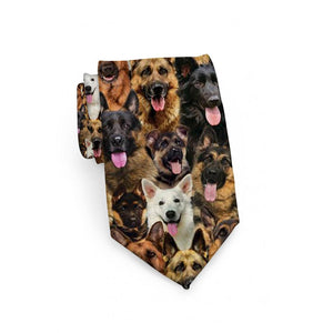 A Bunch Of German Shepherds Tie For Men/Great Gift Idea For Christmas
