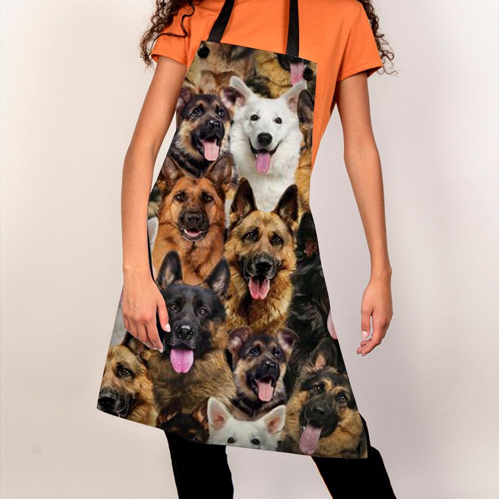 A Bunch Of German Shepherds Apron/Great Gift Idea For Christmas