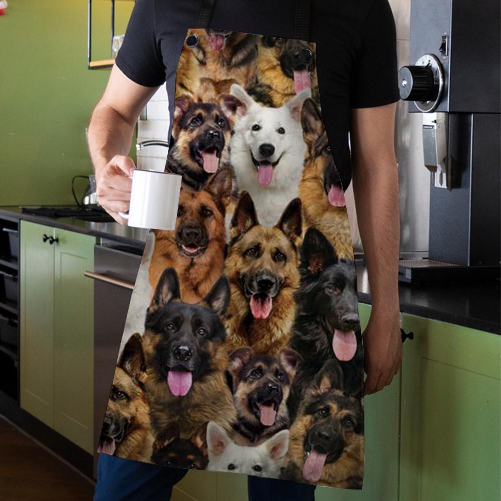 A Bunch Of German Shepherds Apron/Great Gift Idea For Christmas