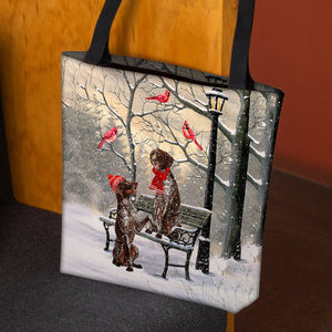 German Shorthaired Pointer Hello Christmas/Winter/New Year Tote Bag