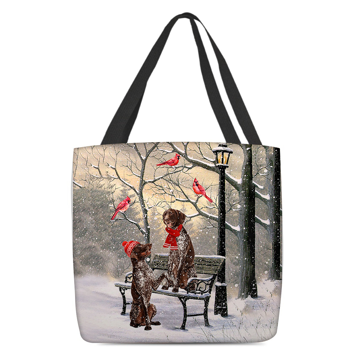 German Shorthaired Pointer Hello Christmas/Winter/New Year Tote Bag