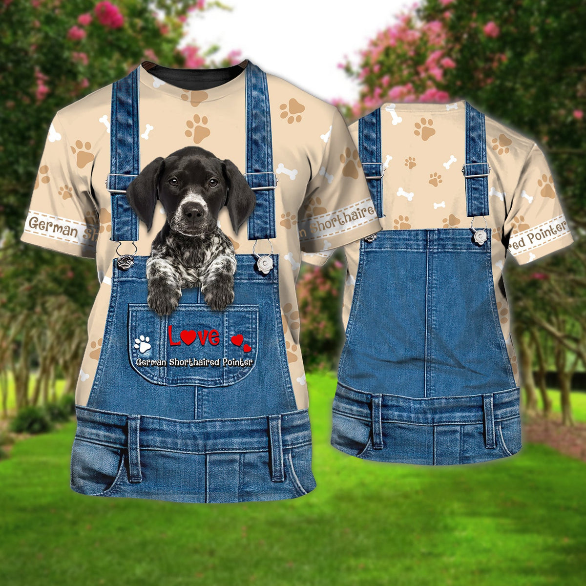 Love German Shorthaired Pointer Cute Unisex T-shirt
