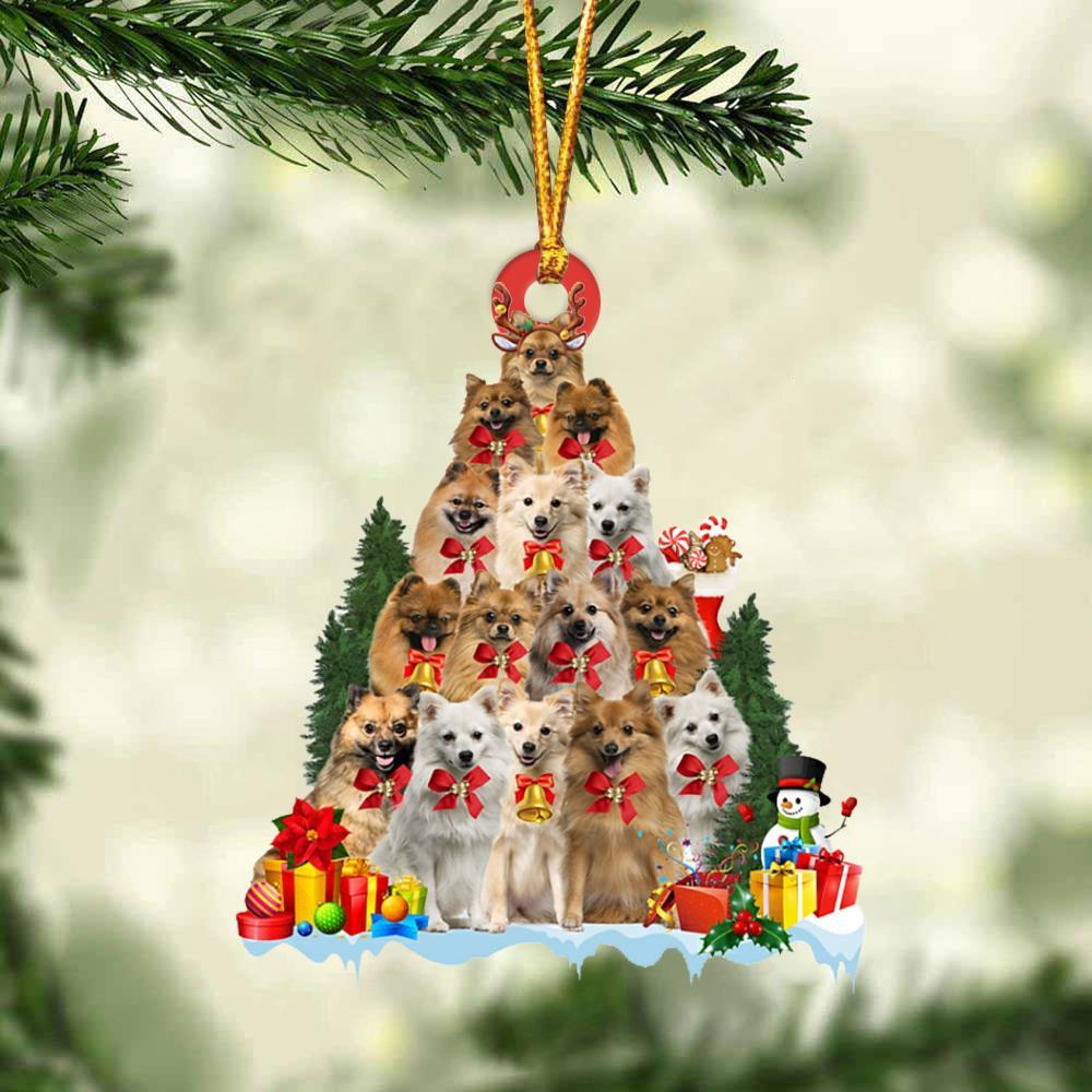 German Spitz-Dog Christmas Tree Ornament