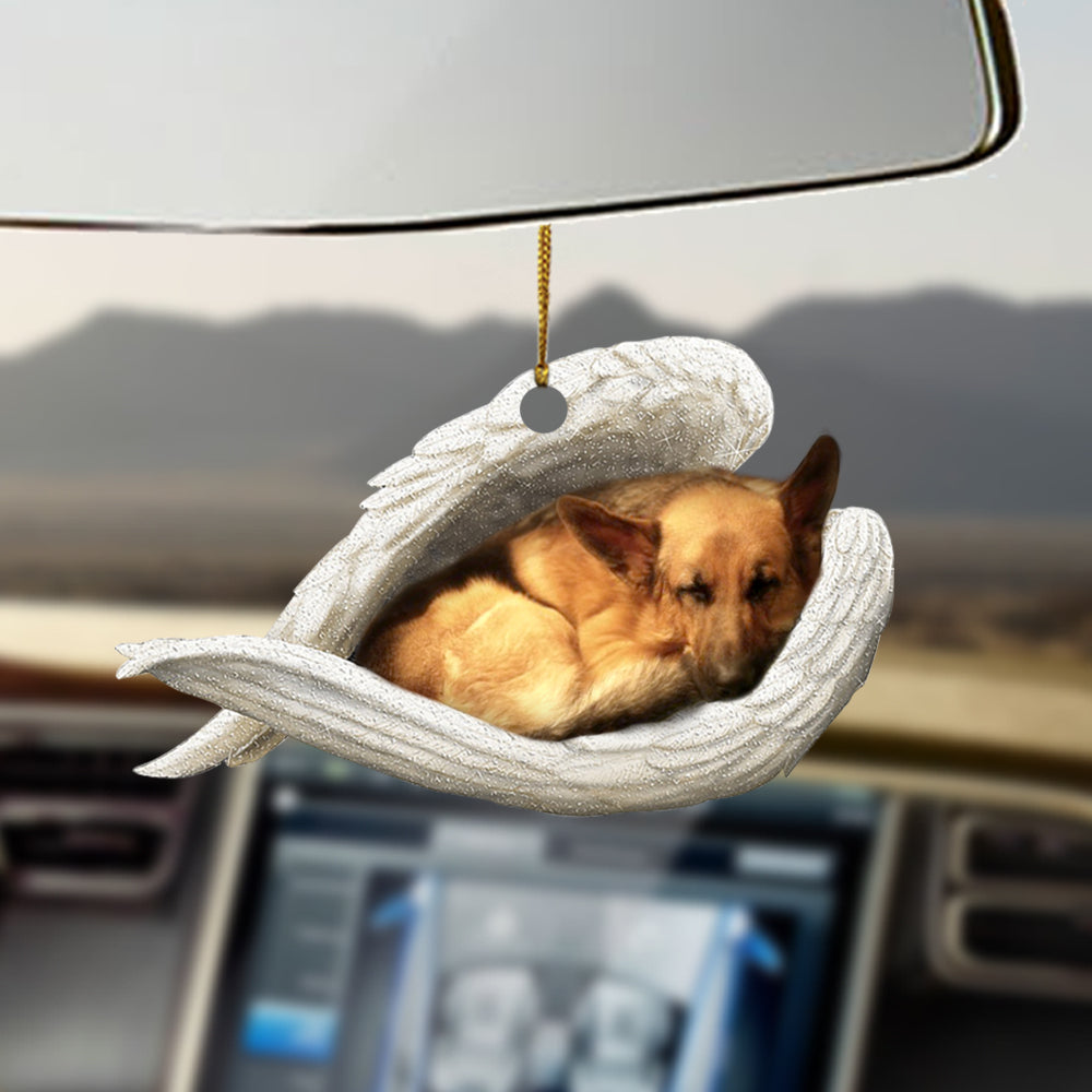 German shepherd Sleeping Angel Ornament Sleeping Angel Car Hanging Ornament