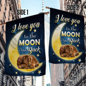 Goat I Love You To The Moon And Back Garden Flag