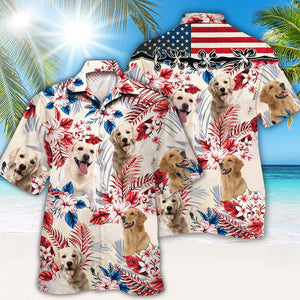 Golden Retriever Hawaiian Shirt