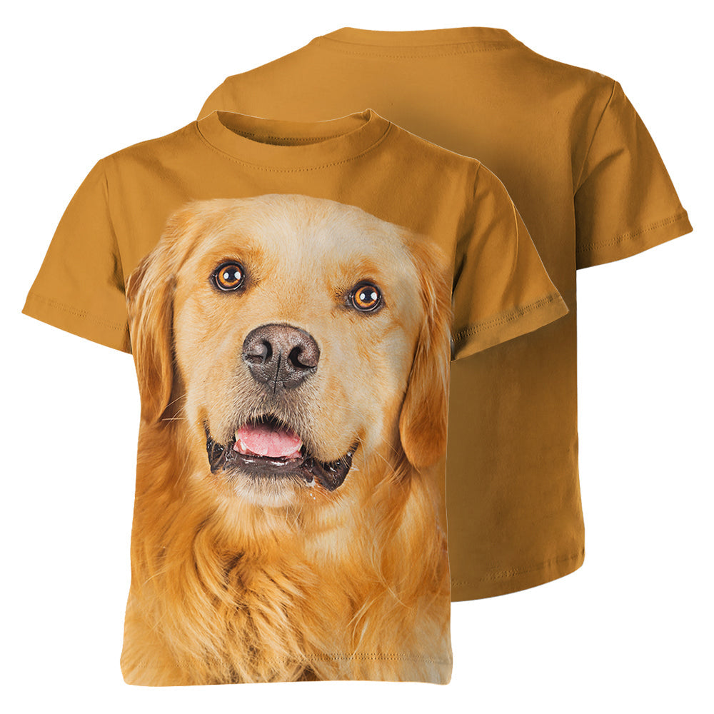 Golden Retriever 02 3D Graphic Unisex T-shirt