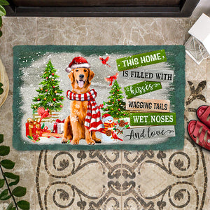 This Home Is Filled With Kisses/Golden Retriever Doormat