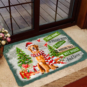 This Home Is Filled With Kisses/Golden Retriever Doormat