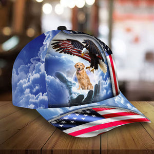 Golden Retriever Perfect One Nation Under God Cap For Patriots And Dog Lovers
