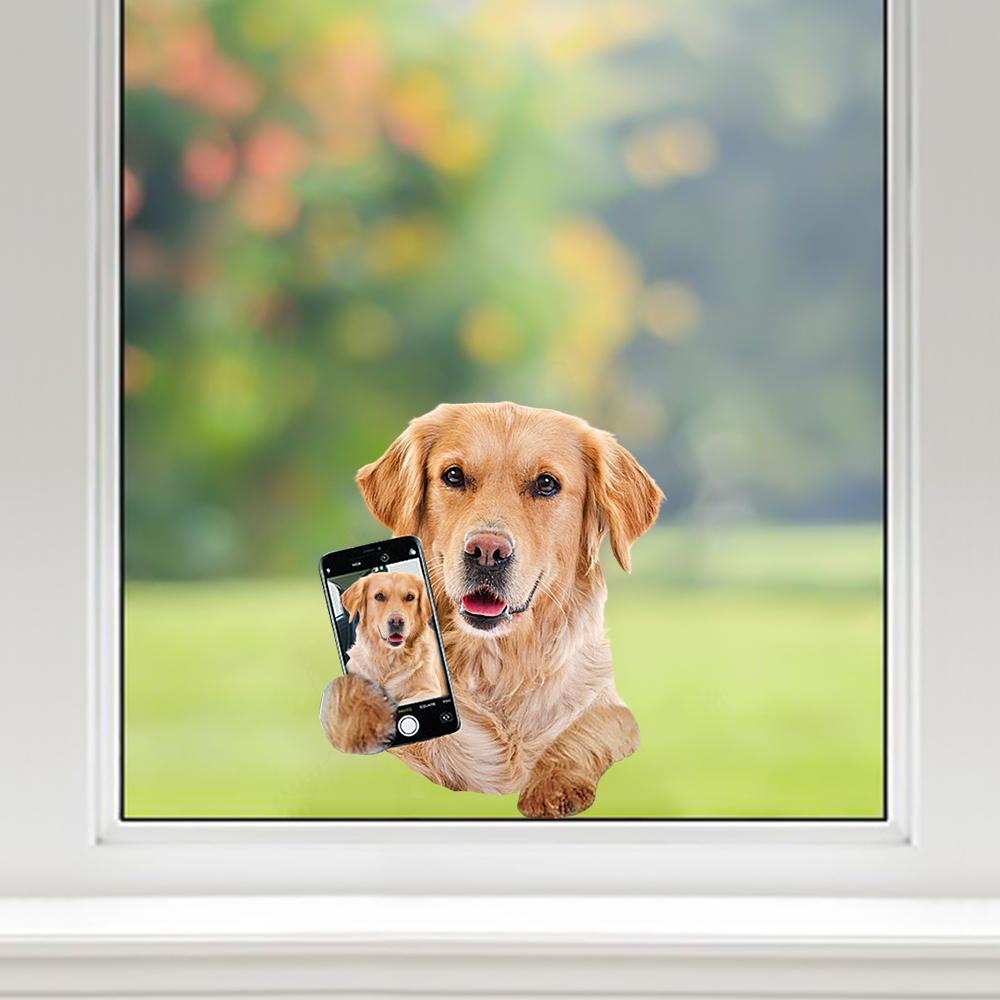 Do You Like My Selfie - Golden Retriever Car/ Door/ Fridge/ Laptop Sticker V1
