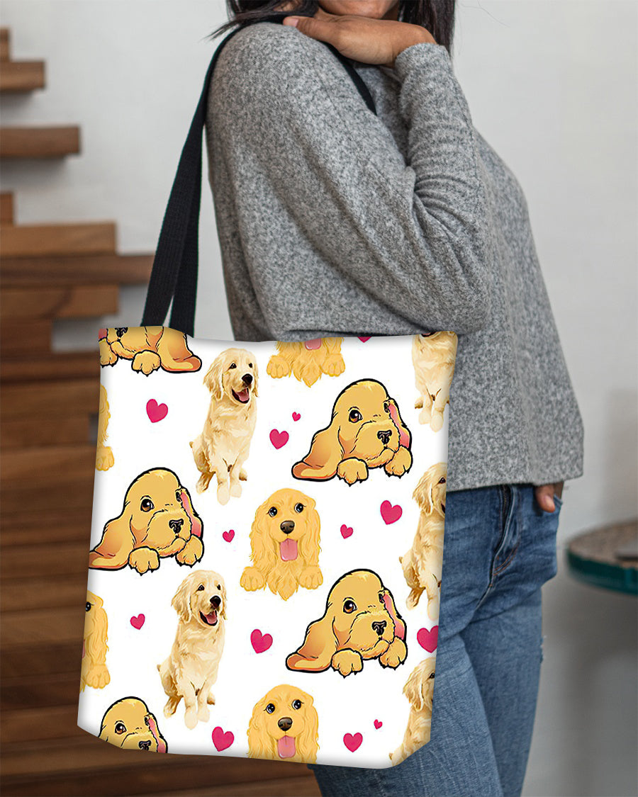 Cute Golden Retriever Tote Bag
