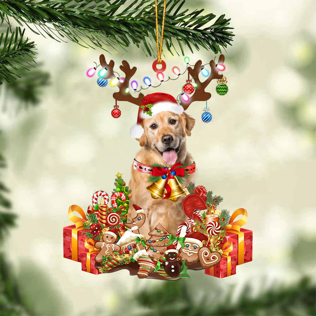 Golden Retriever5 -2022 New Release Christmas Ornament