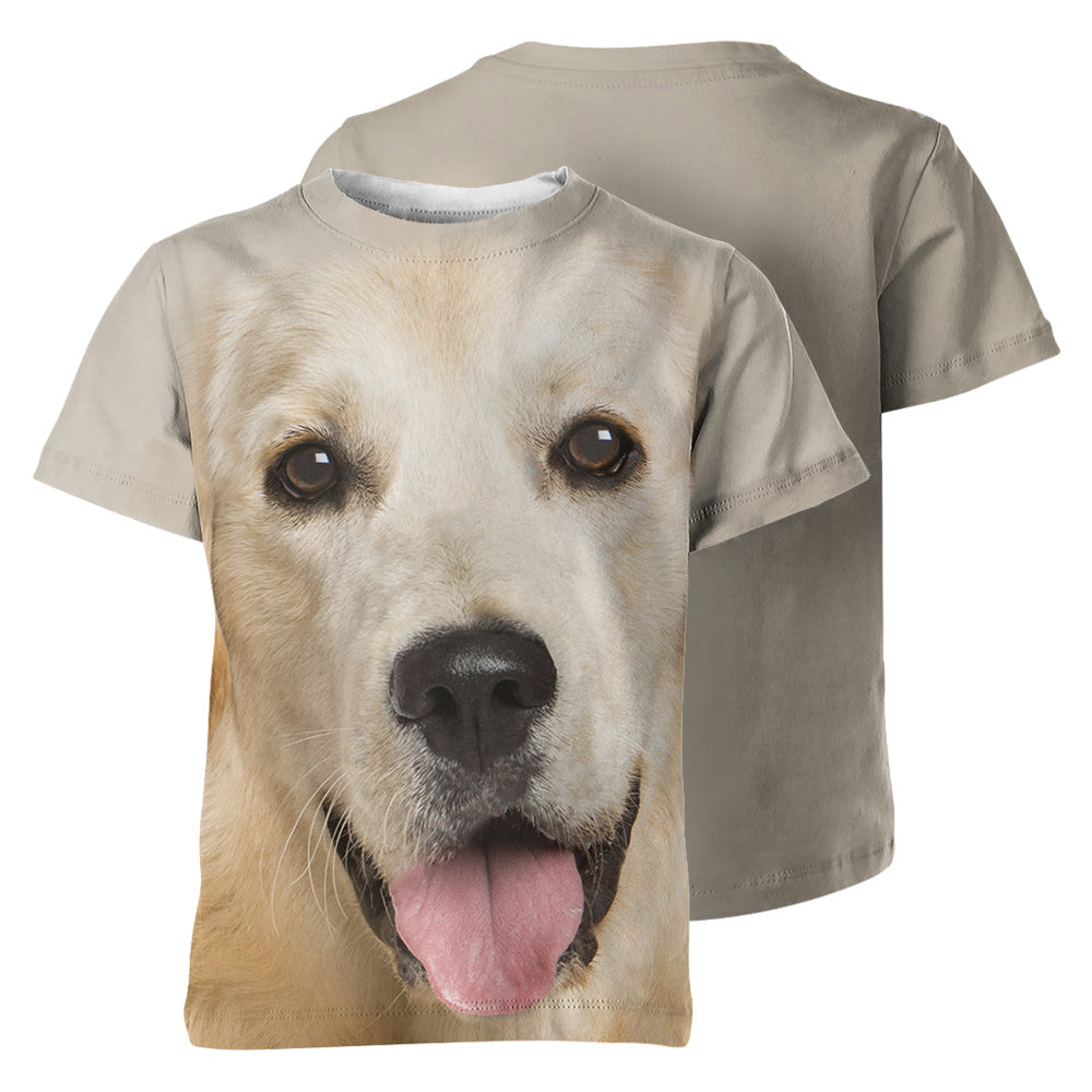 Golden Retriever 3D Graphic Unisex T-shirt