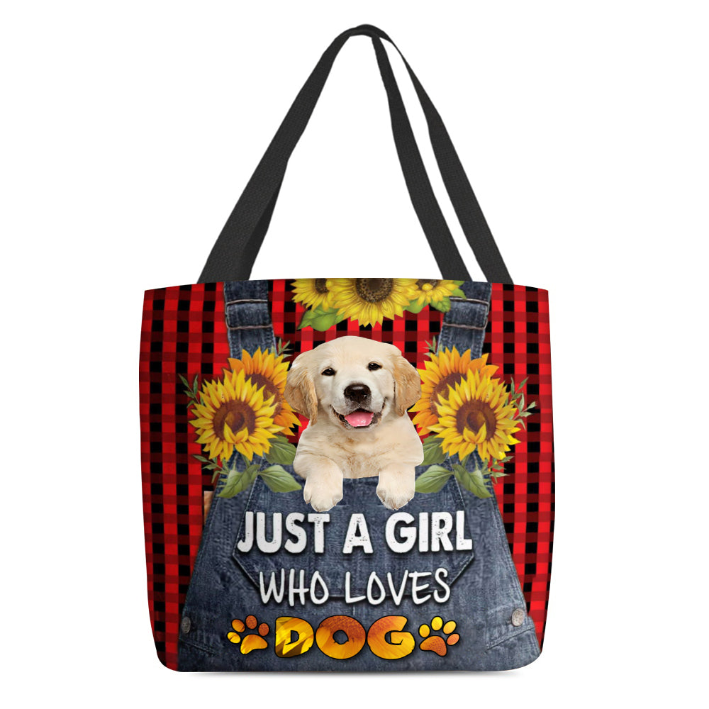 Golden Retriever 2-Just A Girl Who Loves Dog Tote Bag