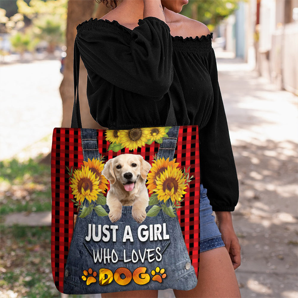 Golden Retriever -Just A Girl Who Loves Dog Tote Bag
