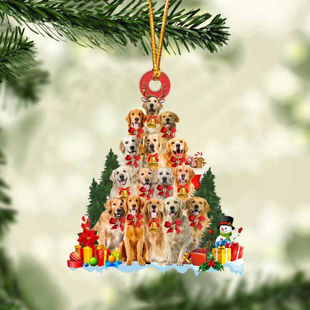 Golden Retriever-Dog Christmas Tree Ornament