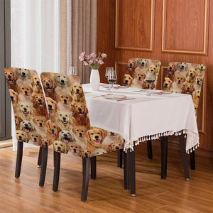 A Bunch Of Golden Retrievers Chair Cover/Great Gift Idea For Dog Lovers