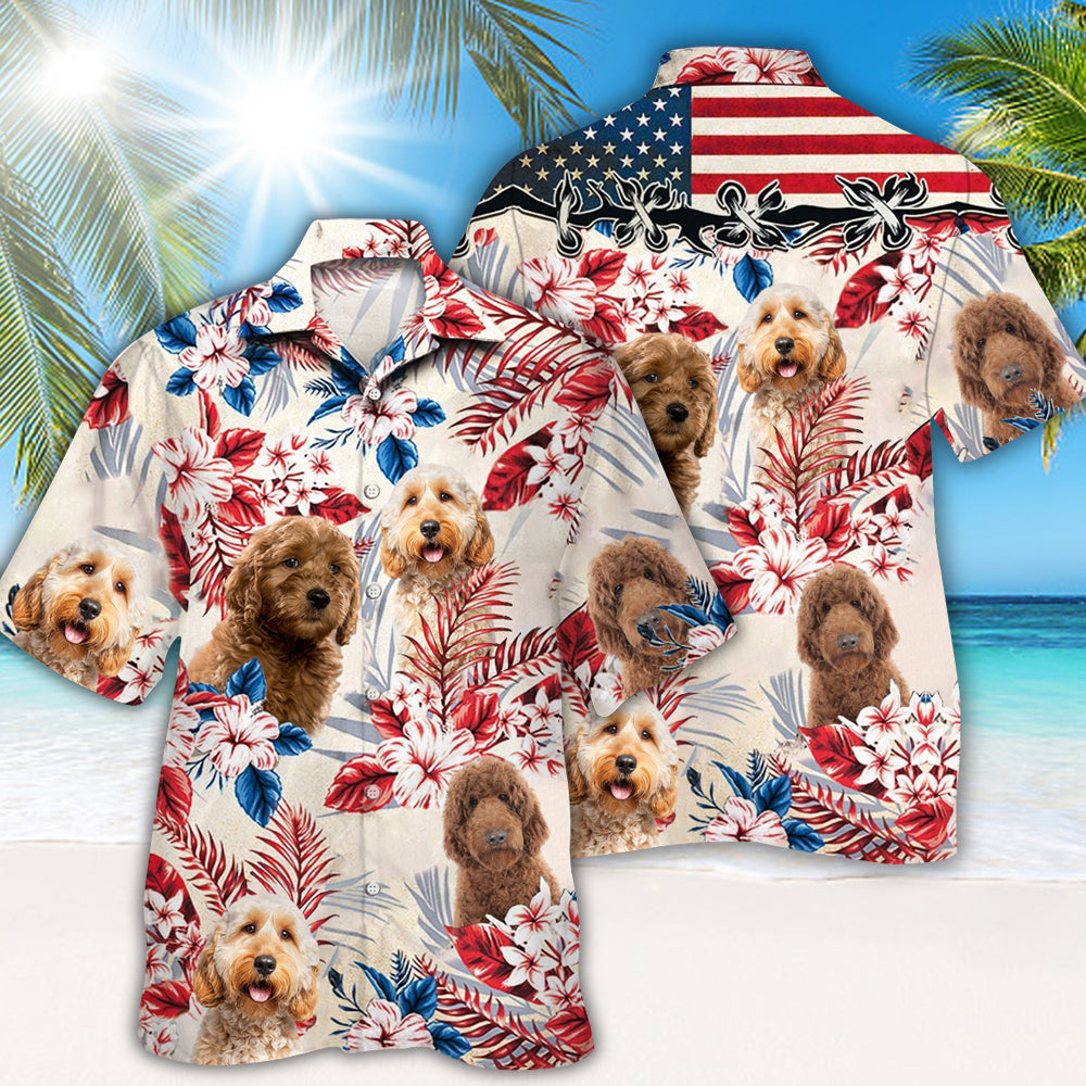Goldendoodle Hawaiian Shirt