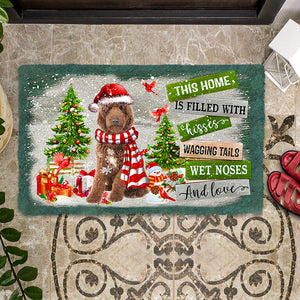 This Home Is Filled With Kisses/Goldendoodle Doormat