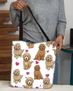Cute Goldendoodle Tote Bag
