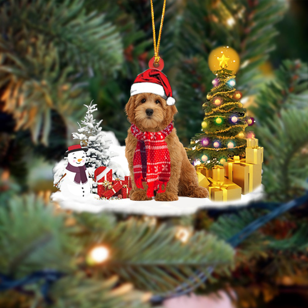 Goldendoodle Christmas Ornament