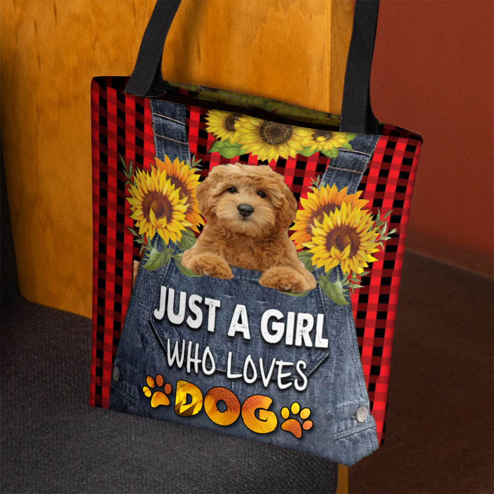 Goldendoodle-Just A Girl Who Loves Dog Tote Bag