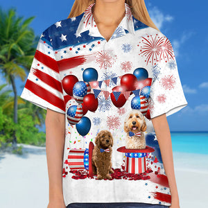 Goldendoodle Independence Day Hawaiian Shirt