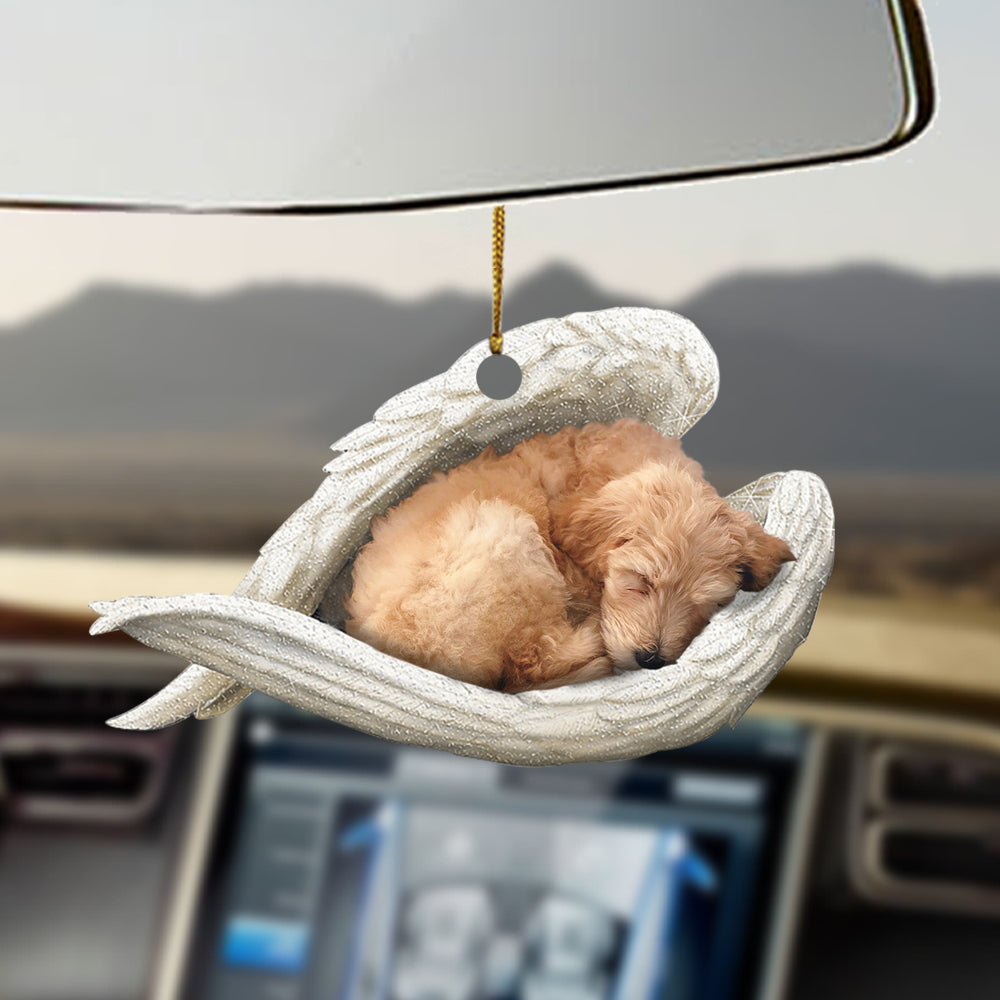 Goldendoodle Sleeping Angel Ornament Sleeping Angel Car Hanging Ornament