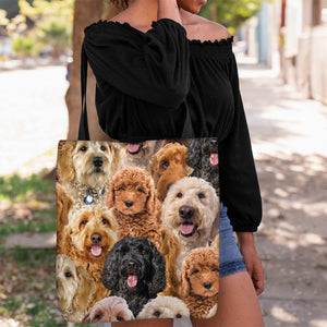 A Bunch Of Goldendoodles Tote Bag