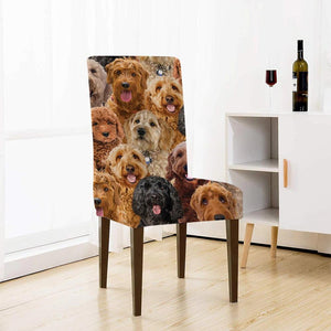 A Bunch Of Goldendoodles Chair Cover/Great Gift Idea For Dog Lovers