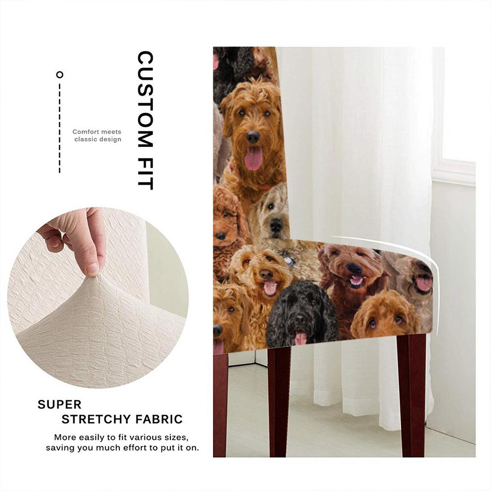 A Bunch Of Goldendoodles Chair Cover/Great Gift Idea For Dog Lovers