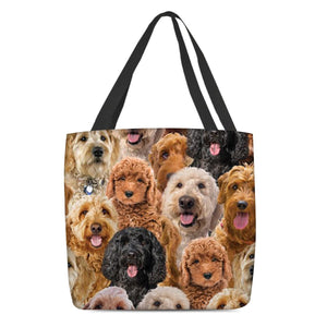 A Bunch Of Goldendoodles Tote Bag