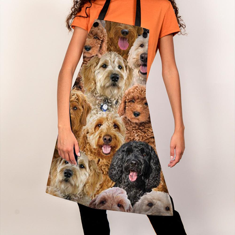 A Bunch Of Goldendoodles Apron/Great Gift Idea For Christmas