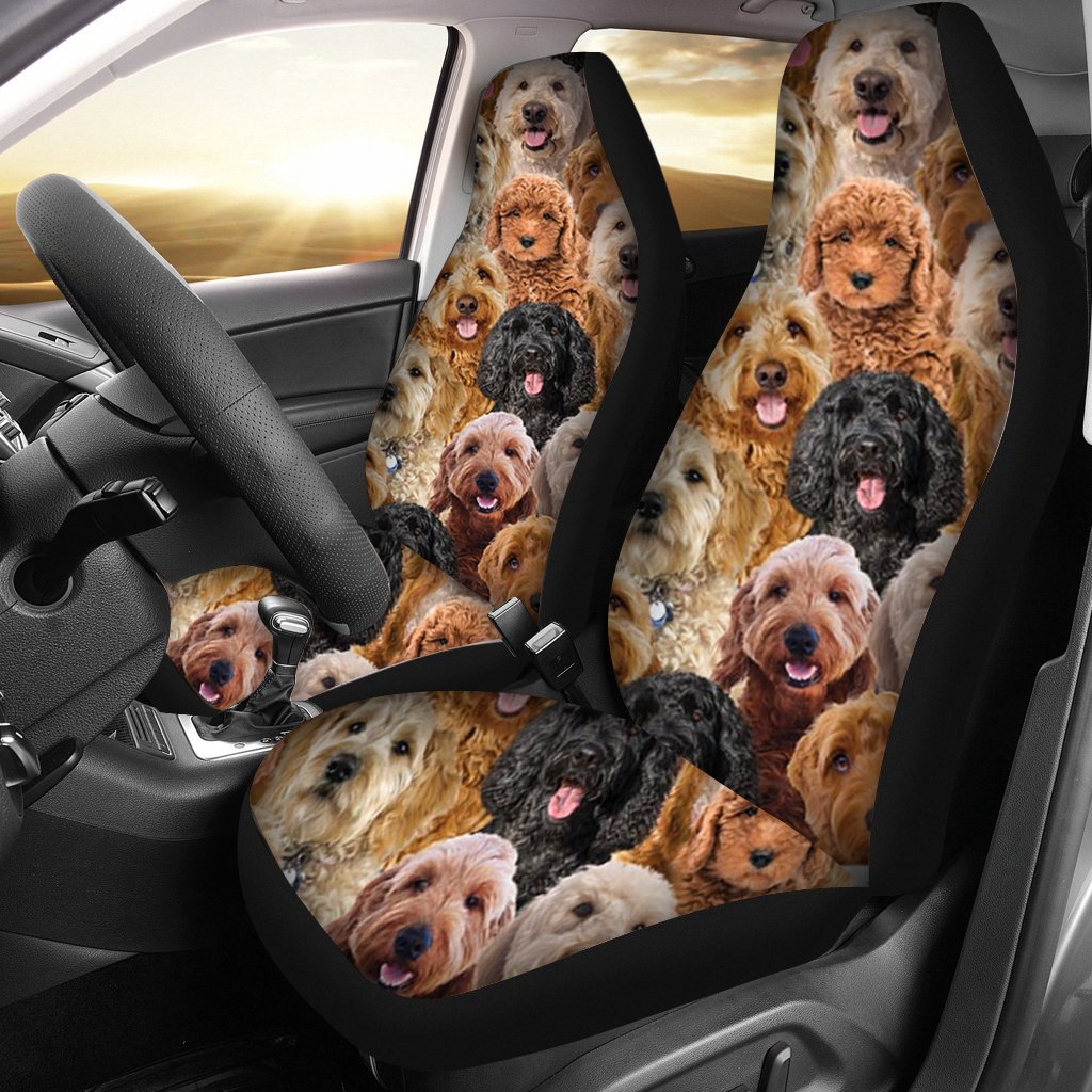 A Bunch Of Goldendoodles Car Seat Cover