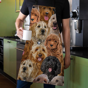A Bunch Of Goldendoodles Apron/Great Gift Idea For Christmas