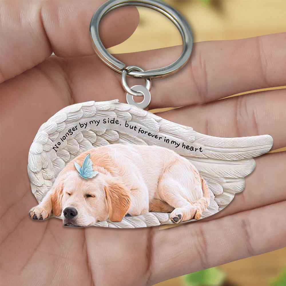 Golden Retriever Sleeping Angel - Forever In My Heart Acrylic Keychain