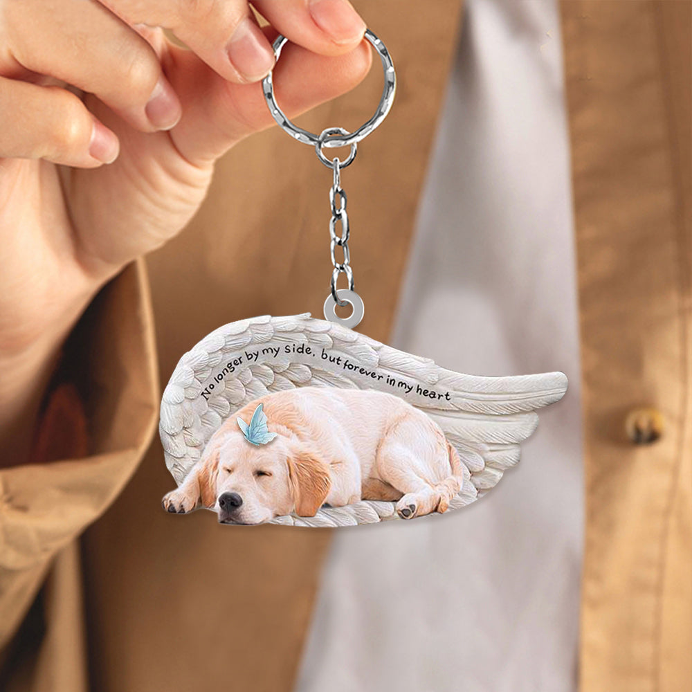 Golden Retriever Sleeping Angel - Forever In My Heart Acrylic Keychain