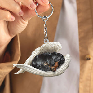 Gordon Setter Sleeping Angel Acrylic Keychain