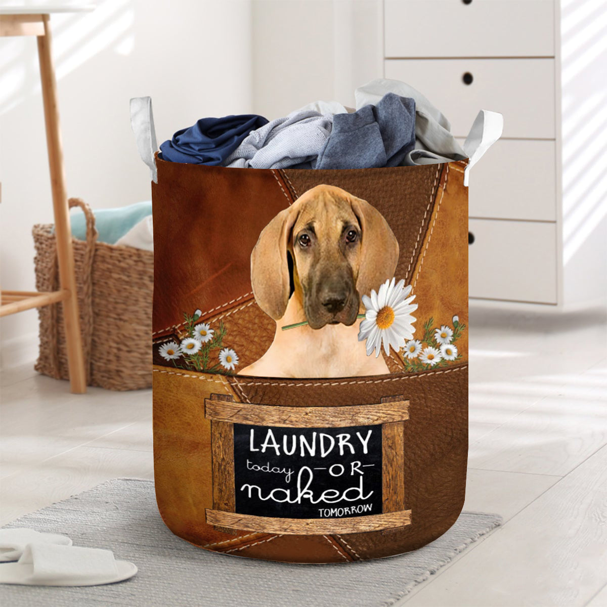 Great Dane Laundry Today Or Naked Tomorrow Laundry Basket