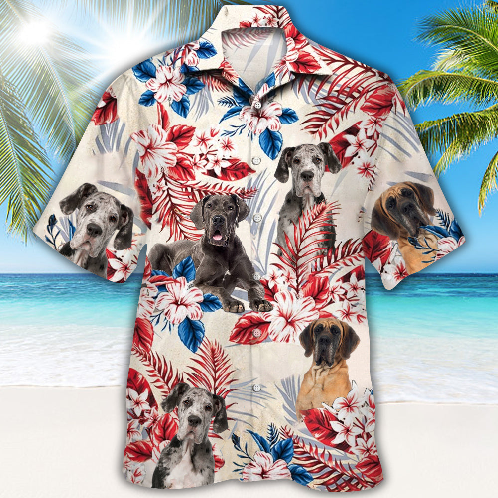 Great Dane Hawaiian Shirt