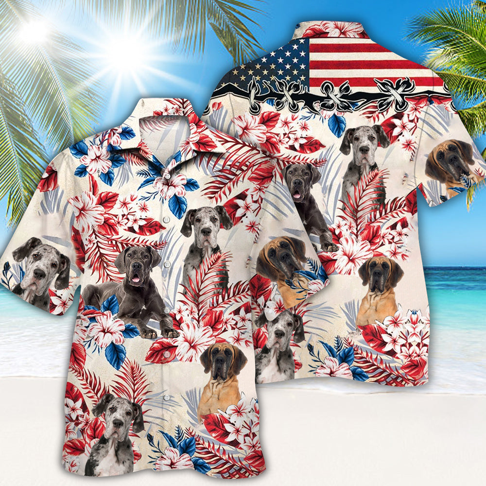 Great Dane Hawaiian Shirt