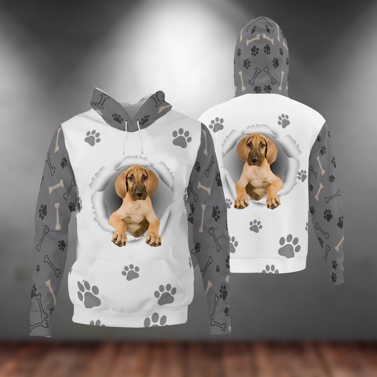 Great Dane-Paw Dog Unisex Hoodie