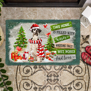 This Home Is Filled With Kisses/Great Dane Doormat