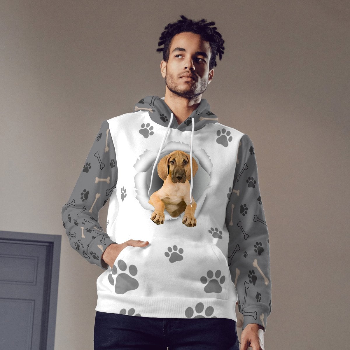 Great Dane-Paw Dog Unisex Hoodie