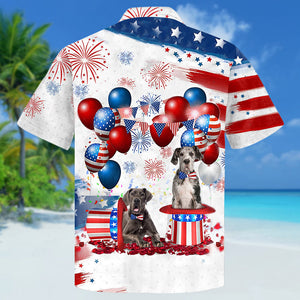 Great Dane  Independence Day Hawaiian Shirt