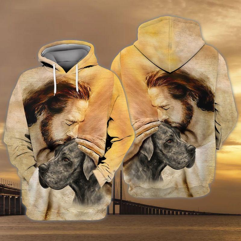 Great Dane With God Unisex Hoodie